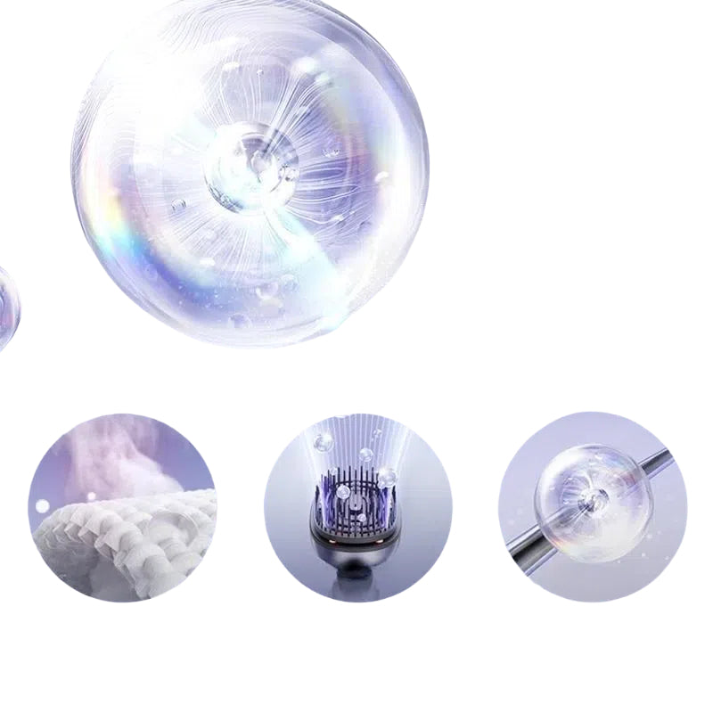 Electric Scalp Massage Brush – with 3 Hair Oil Bottles