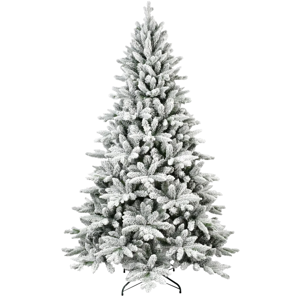 Frosted Christmas tree on a white background