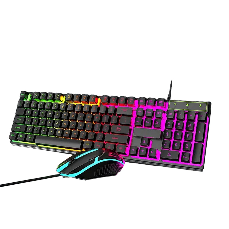 Multifunctional Office Home PC Computer Keyboard and Mouse Kit Backlit USB Wired Gaming Keyboard and Mouse Combo