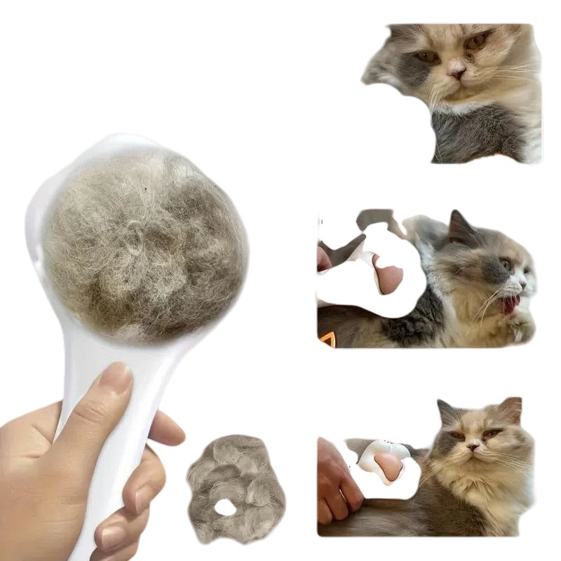 Pet Grooming Comb – Paw-Shaped Massage & Hair Remover