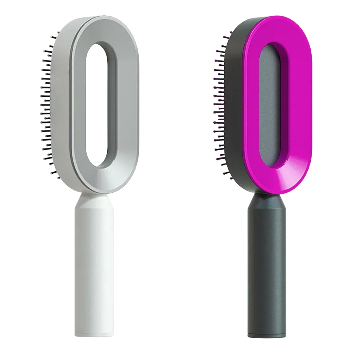 Self-Cleaning Hair Brush – Anti-Static Scalp Massage Comb