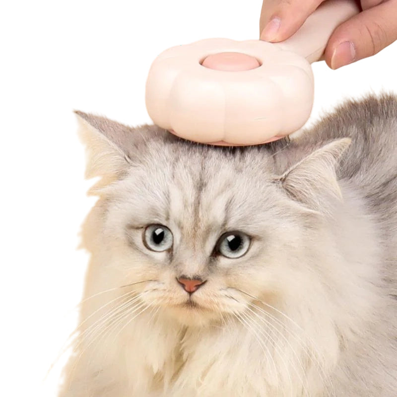 Pet Grooming Comb – Paw-Shaped Massage & Hair Remover
