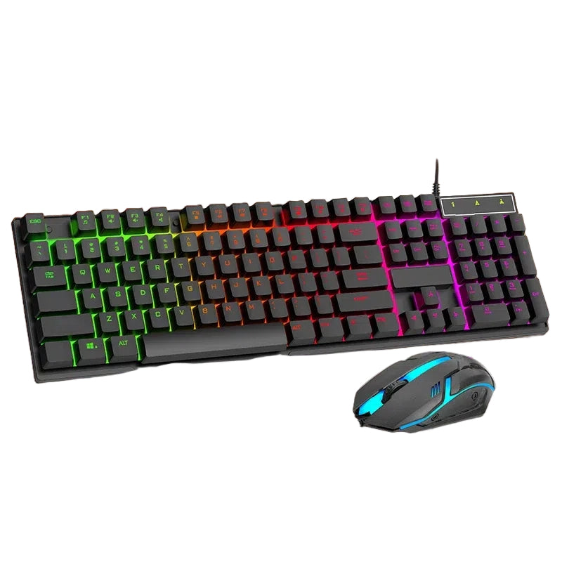 Multifunctional Office Home PC Computer Keyboard and Mouse Kit Backlit USB Wired Gaming Keyboard and Mouse Combo