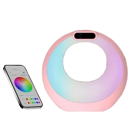 LED Night Light Wireless Speaker App Control with Alarm Time Display Perfect Home Decor Night Lamp for Teen Girls This Christmas