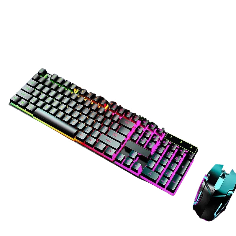 Multifunctional Office Home PC Computer Keyboard and Mouse Kit Backlit USB Wired Gaming Keyboard and Mouse Combo