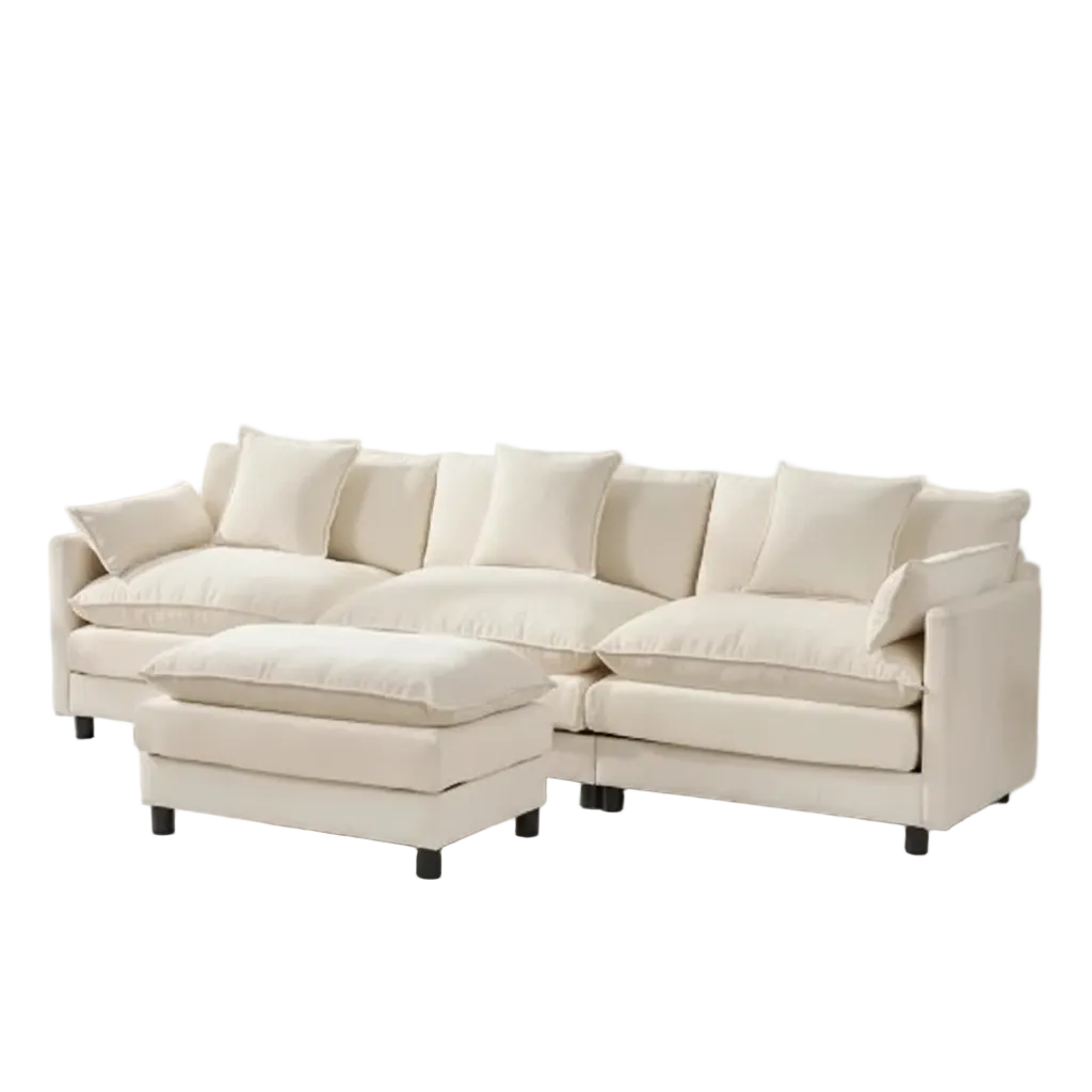 108" L-Shaped Modular Sectional Sofa – Image 3 Upscaled