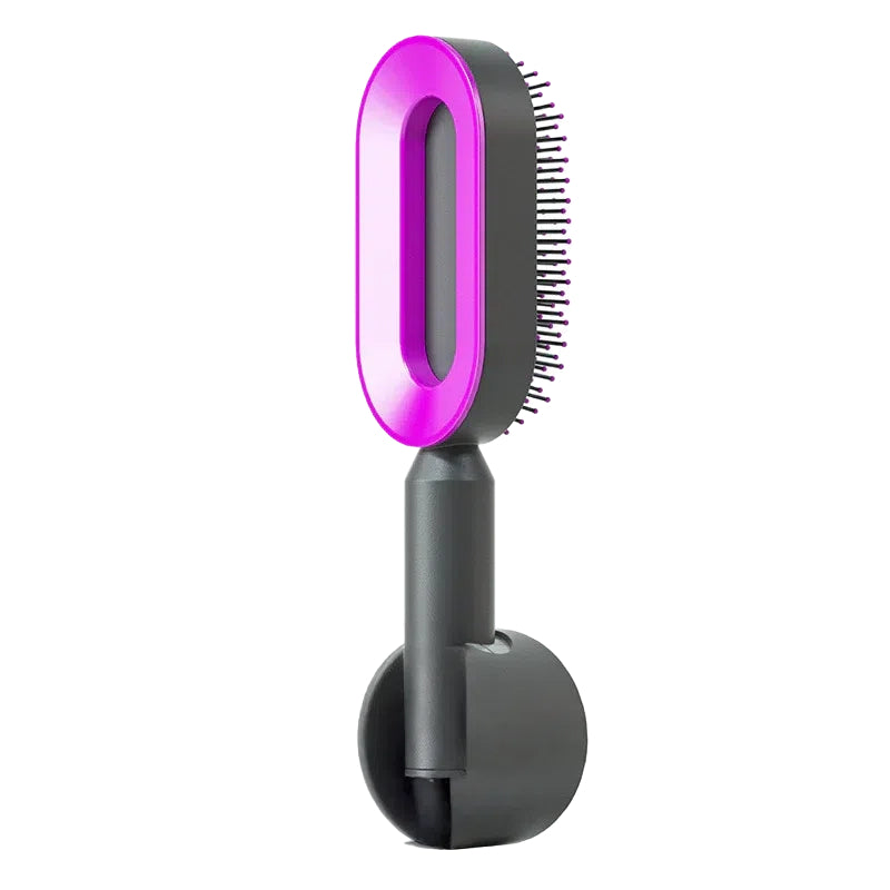 Self-Cleaning Hair Brush – Anti-Static Scalp Massage Comb