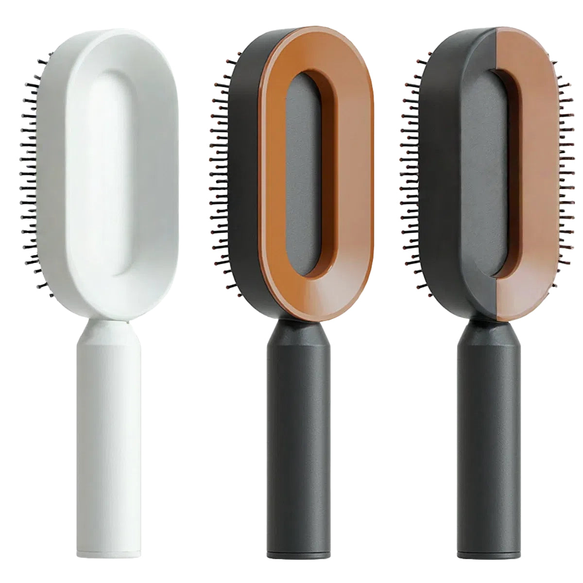 Self-Cleaning Hair Brush – Anti-Static Scalp Massage Comb