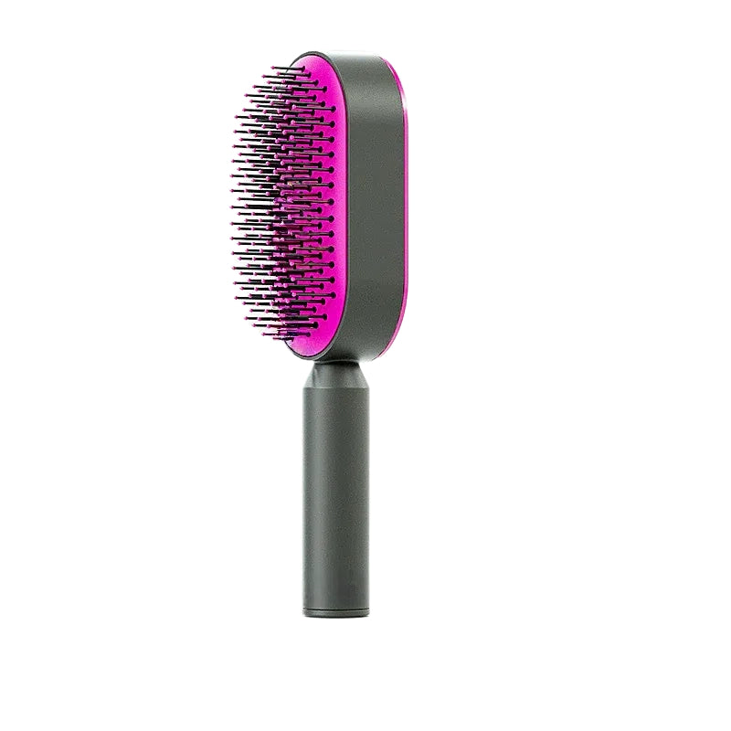 Self-Cleaning Hair Brush – Anti-Static Scalp Massage Comb