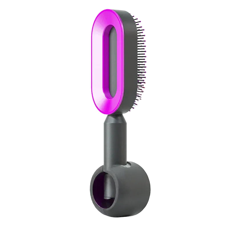 Self-Cleaning Hair Brush – Anti-Static Scalp Massage Comb