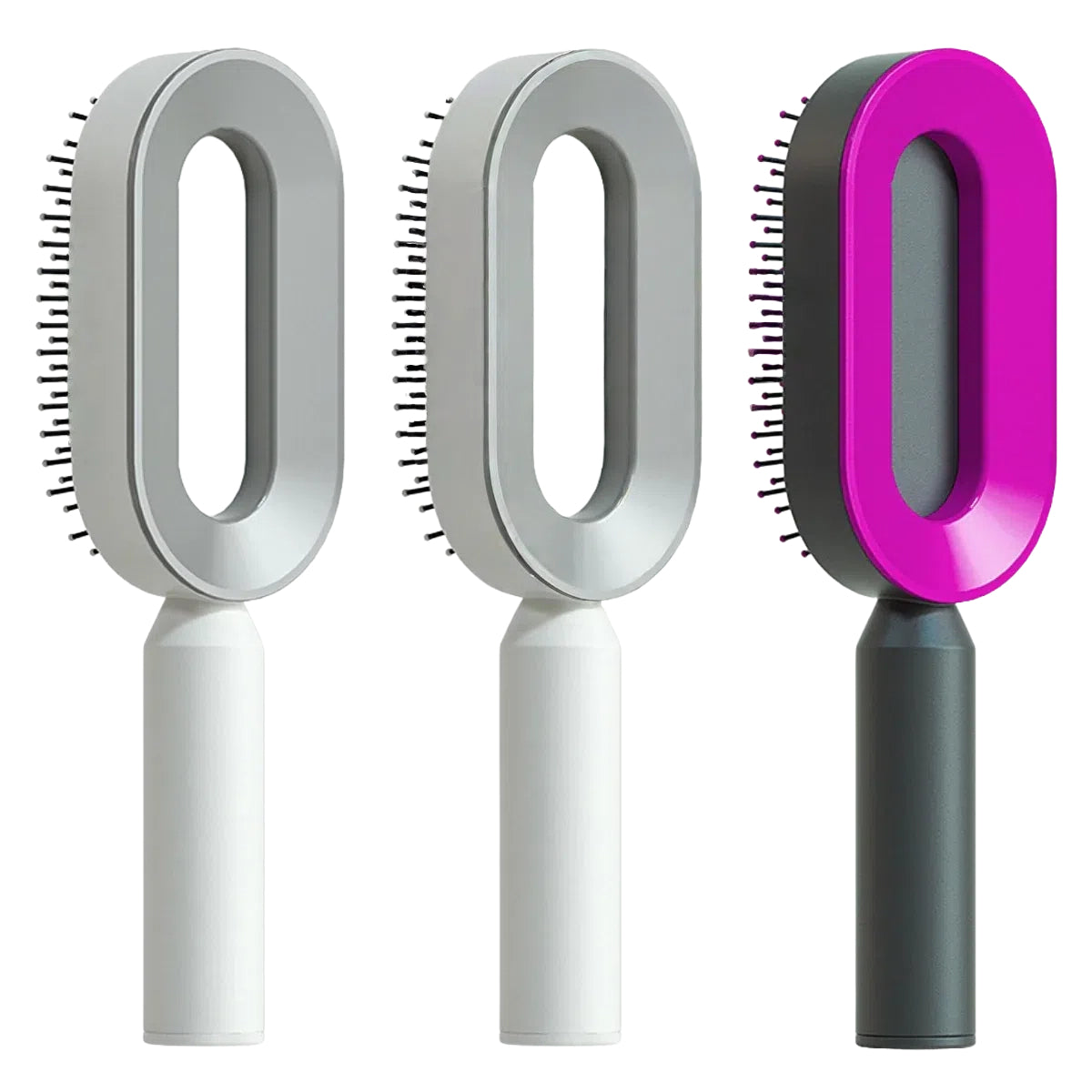 Self-Cleaning Hair Brush – Anti-Static Scalp Massage Comb