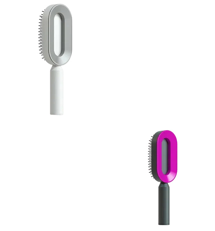 Self-Cleaning Hair Brush – Anti-Static Scalp Massage Comb