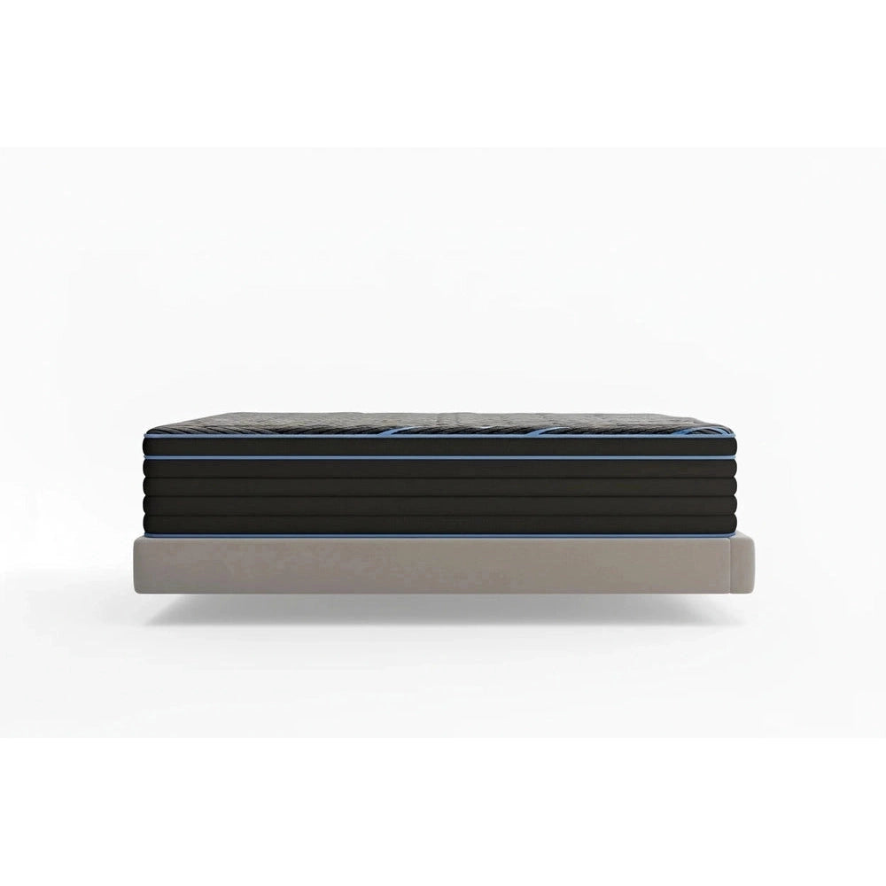 Stack of mattresses on a white background