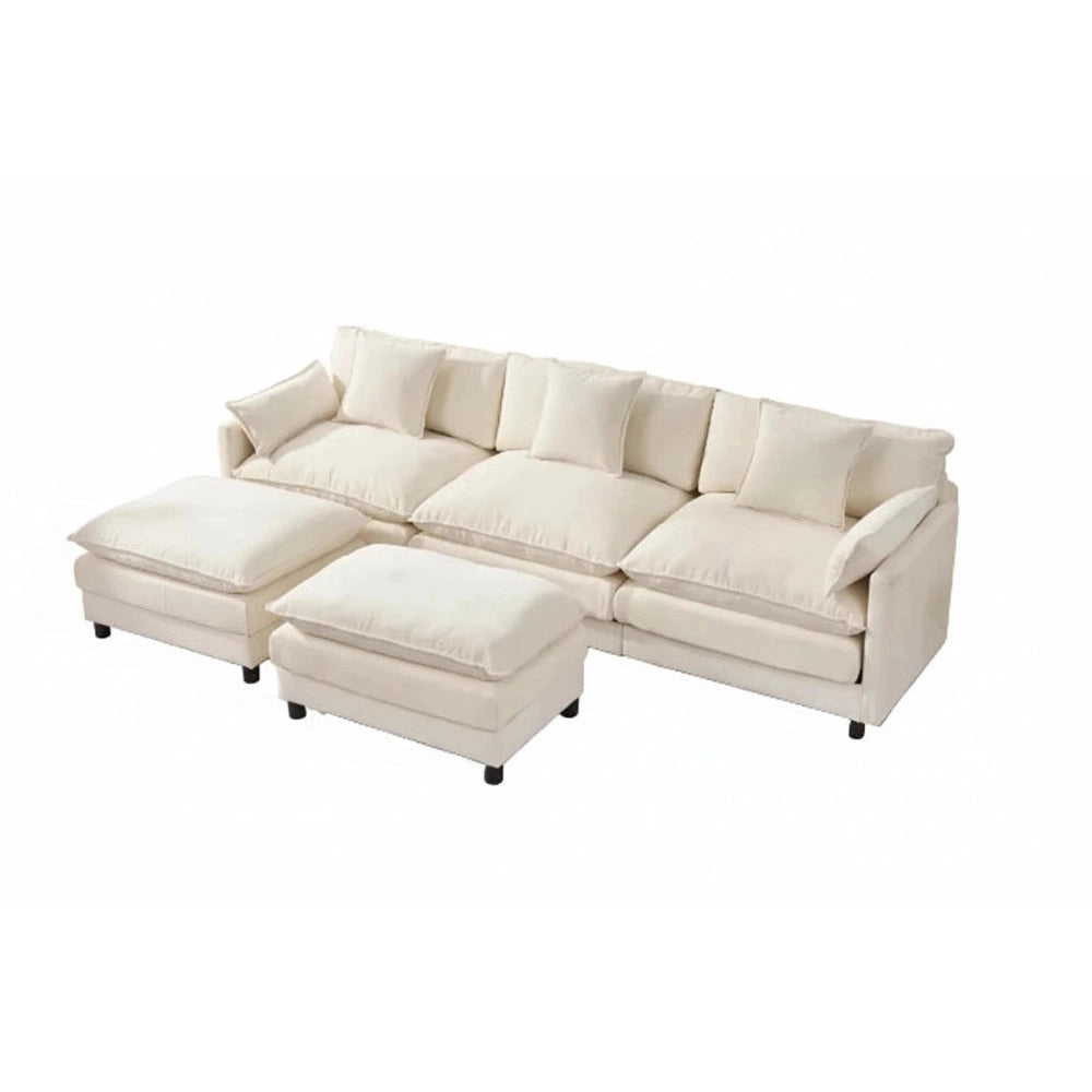 108" L-Shaped Modular Sectional Sofa – Upscaled
